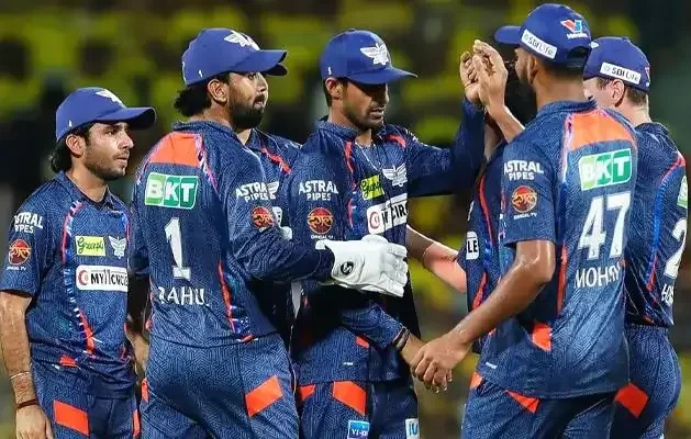 Lucknow Super Giants Celebrating wicket in IPL 2024