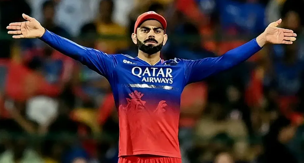 Virat Kohli in RCB's Jersey with Orange Cap in IPL 2024